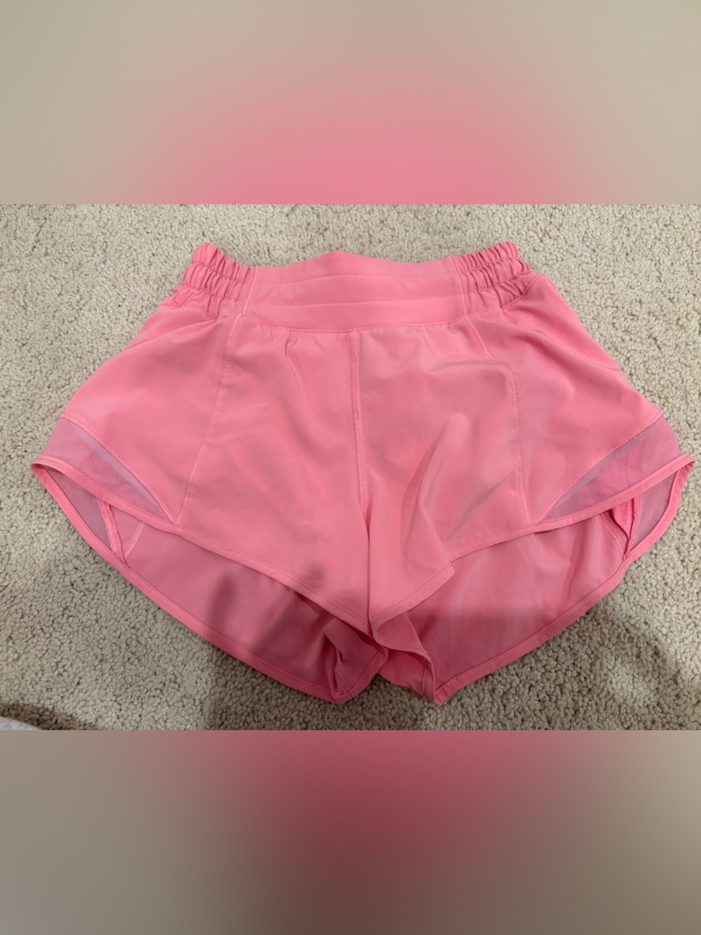 Lululemon Pink Hotty Hot Candy Cloud 2.5 Low Rise, Size 2
